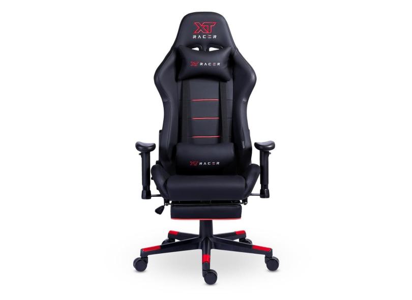Cadeira Gamer XT Racer Attack Com Apoio De Pés Reclinável Ergonômica Tecido PU-Unissex