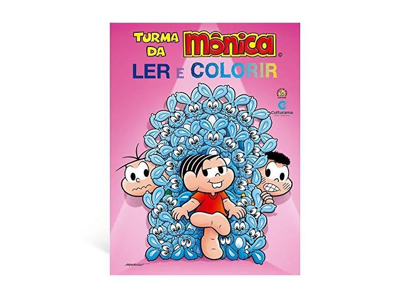 GIGANTE LER E COLORIR TURMA DA MÔNICA