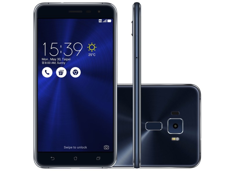 Smartphone Asus Zenfone 3 64GB ZE552KL 16,0 MP 2 Chips Android 6.0 (Marshmallow) 3G 4G Wi-Fi