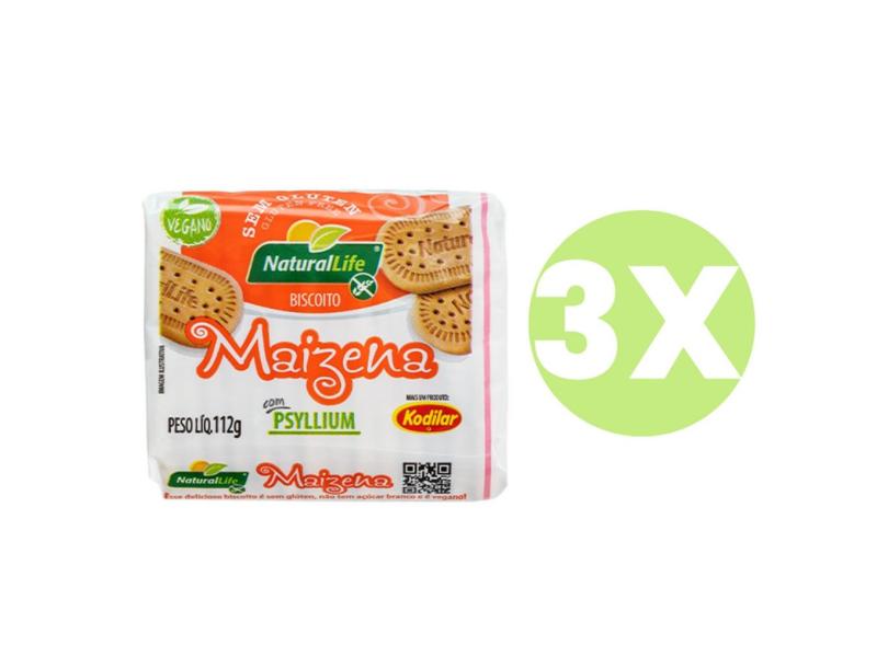 Biscoito de Maizena com Psyllium SG e Veg Natural Life 112g