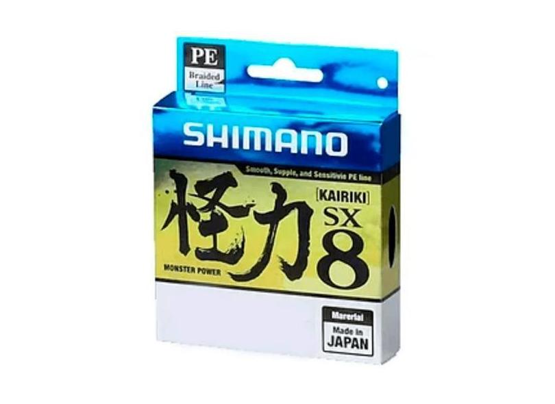 Shimano Kairiki 8 Fil De Pêche Tressé Jaune 150m - PE 0.20mm 17.1kg Fabriqué Au Japon
