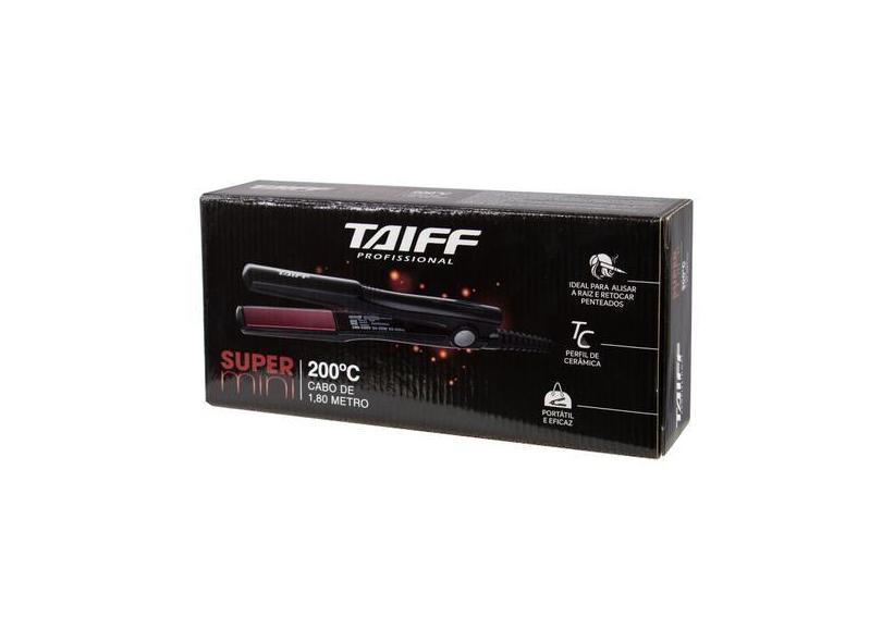 Prancha para Cabelo Taiff Supermini - 24/25W - 200C - Ceramica - Bivol