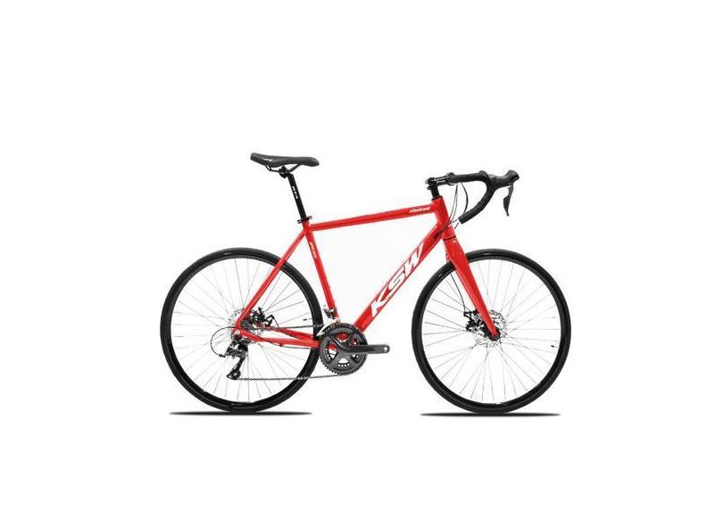 Bicicleta Speed Road Aro 700 KSW Grupo GTA Z9 18 Marcha 2x9V Gravel, V