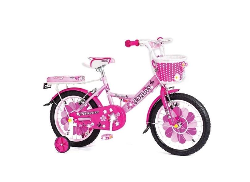 Bicicleta Aro 16 Moto Cross Rosa - Uni Toys