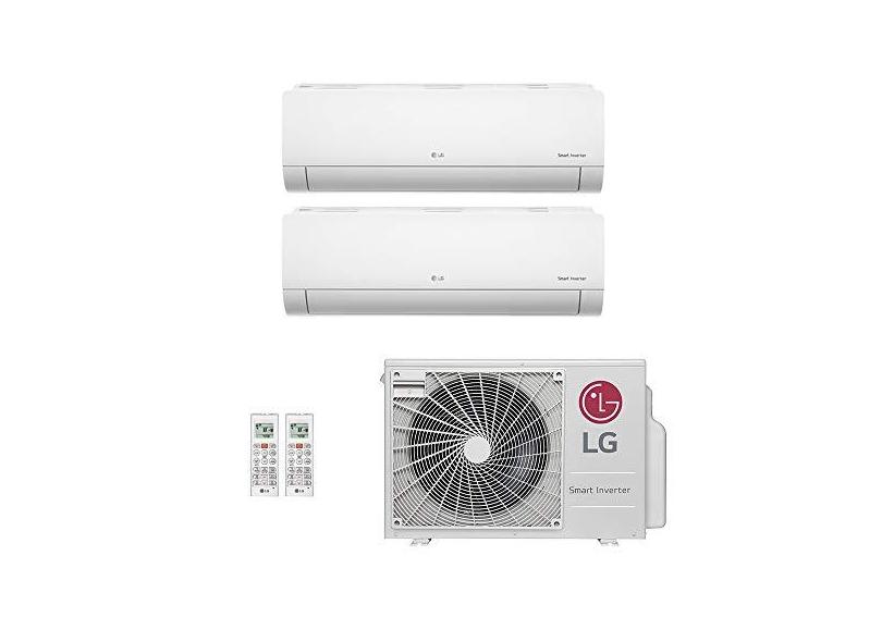 Ar-Condicionado Multi Split Inverter LG 18.000 (1x Evap HW 7.000 + 1x Evap HW 9.000) Quente/Frio 220V