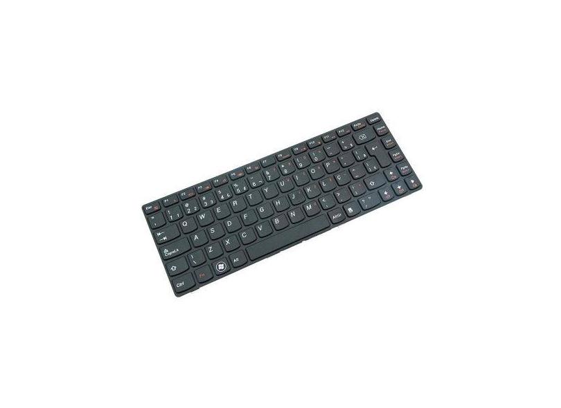 Teclado Notebook bringIT compatível com Lenovo G470 V470 G475 B470, Pr