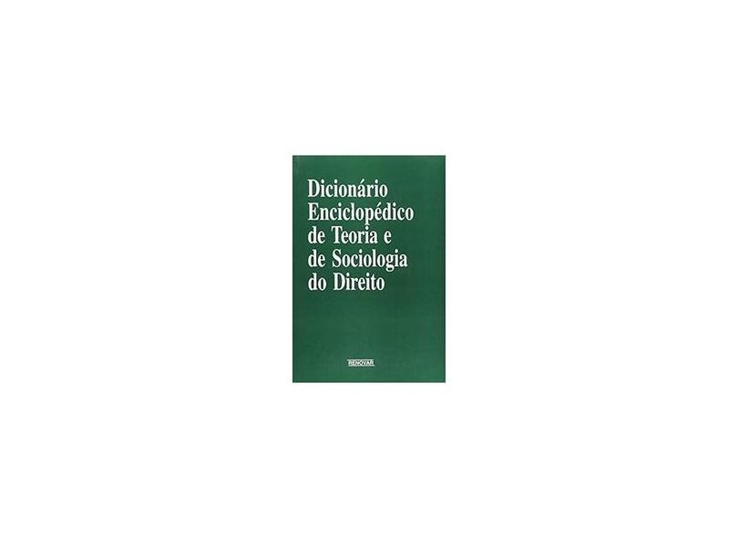 Dicionario Enc. De Teoria e de Sociologia Dto - Arnaud, Andre-jean - 9788571471146