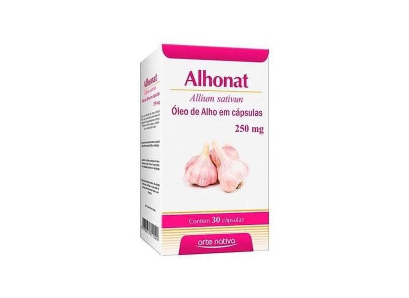 Alhonat 250 Mg 30 Ca Oleo De Alho Arte Nativa