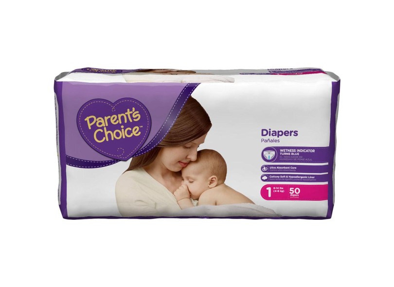 Fralda Parent's Choice Diapers P Jumbo 50 Und 3 - 6kg