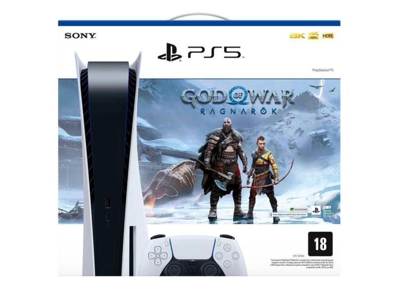 Console Playstation 5 825 GB Sony Bundle God Of War Ragnarok 4K