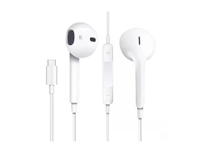 Fone de Ouvido Tipo-C com Microfone Botões De ajuste de volume para A3