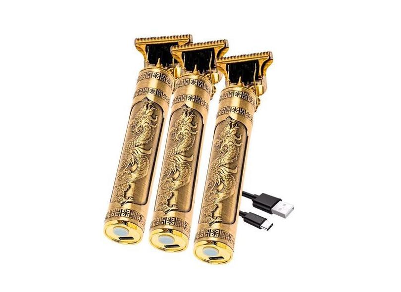 Kit 3 Aparelhos Profissional Maquininhas Barbeadores Corte - Desert Ec
