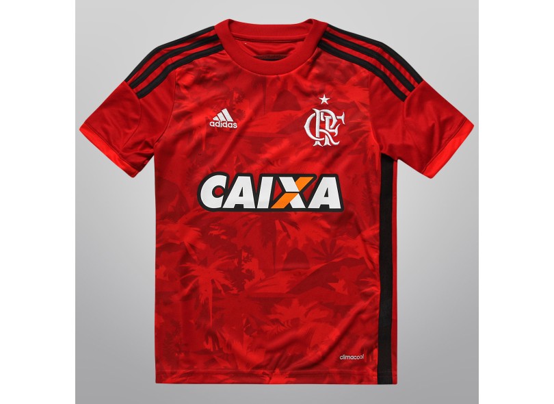 Camisa Jogo Infantil Flamengo III 2014 sem Número Adidas