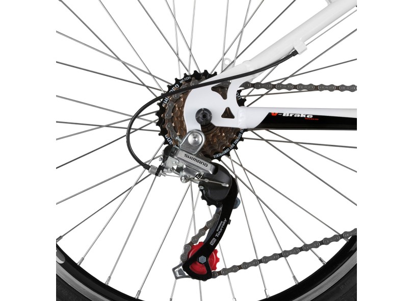 Bicicleta Caloi Mountain Bike 21 Marchas Aro 24 Suspensão Dianteira Wild