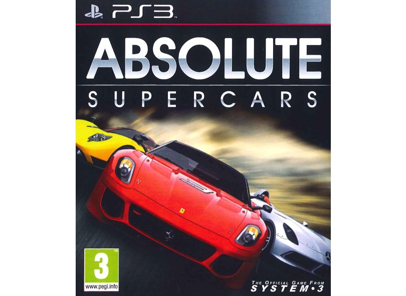 Jogo Absolute Supercars PlayStation 3 System 3