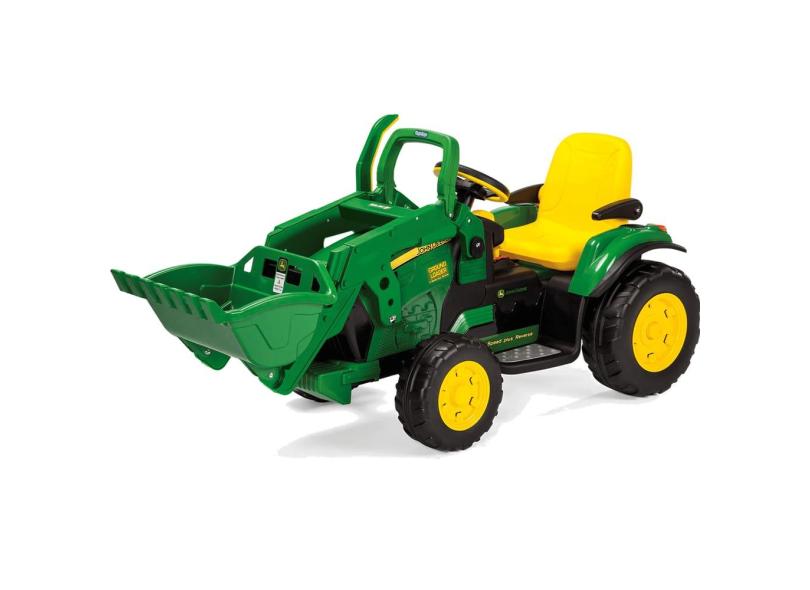 Carrinho Elétrico Escavadeira John Deere Ground Loader 12volts - Peg-pérego