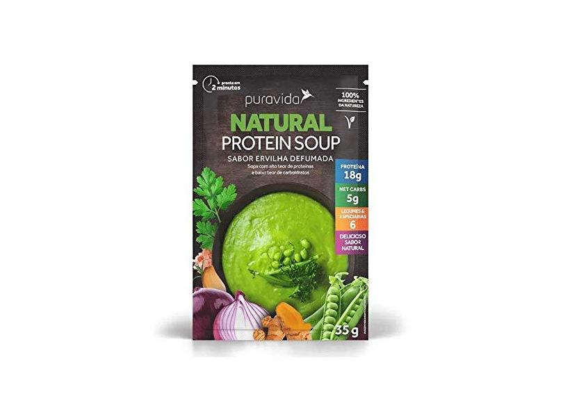 Sopa Protein Soup Ervilha Defumada PuraVida 35g