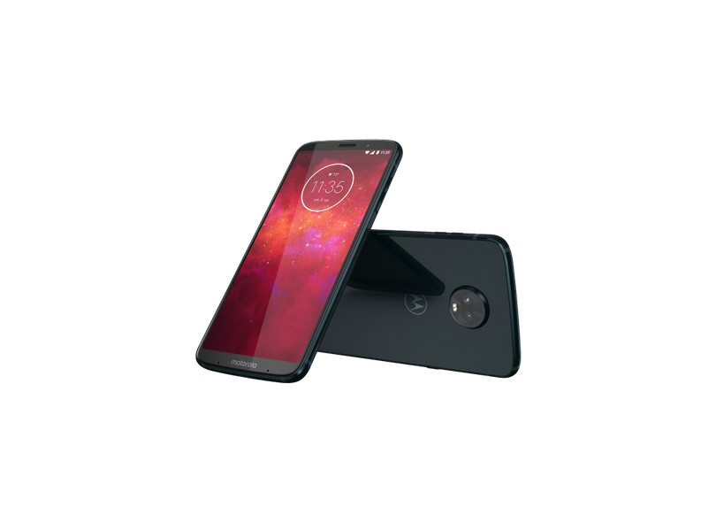 Smartphone Motorola Moto Z Z3 Play Stereo Speaker Edition 64GB 12 MP 2 Chips Android 8.1 (Oreo) 3G 4G Wi-Fi