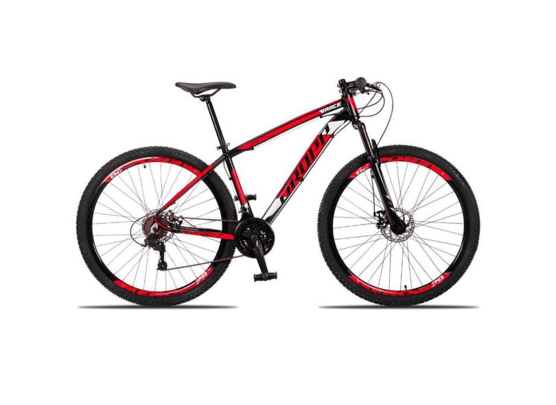 Bicicleta Aro 29 Dropp Race 21 Marchas Quadro Alumínio e Suspensão Dianteira e Freio Disco-Unissex