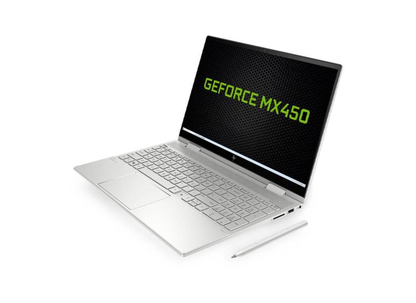 Notebook Conversível HP Intel Core i7 1165G7 11ª Geração 64.0 GB de RAM 2048.0 GB 15.0 " Full Touchscreen GeForce MX450 Windows 10 Envy x360