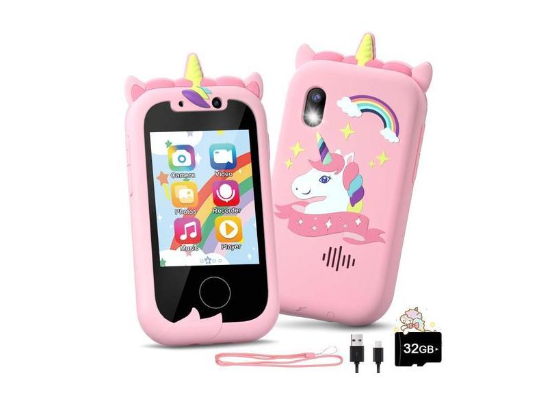 Smartphone Toy Anesky Kids 32GB com câmera Music Player 3-12y