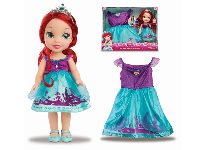 Boneca Princesas Disney Minha Primeira Princesa com Fantasia Ariel Mimo