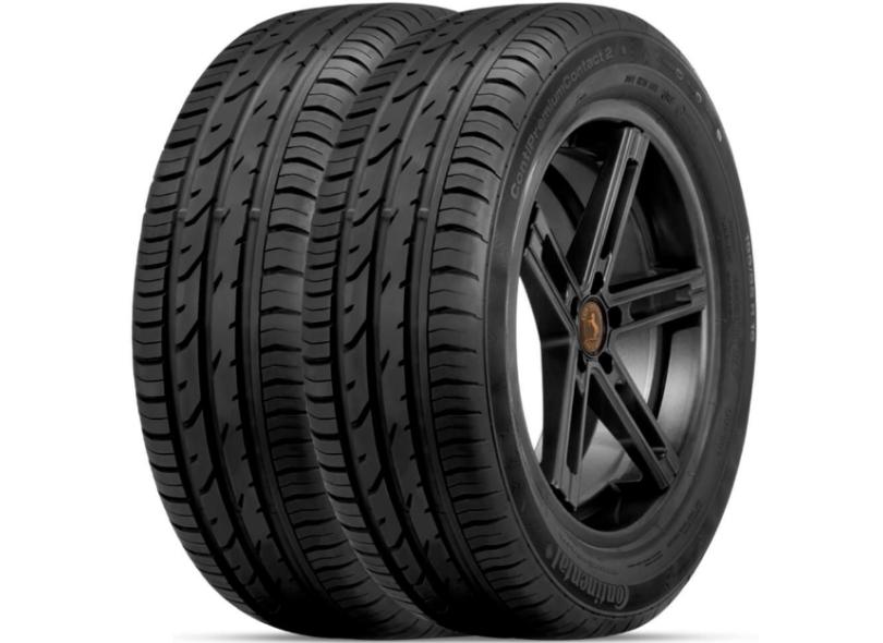 Kit 2 Pneus para Carro Continental Premium Contact 2 Aro 15 205/60 91V