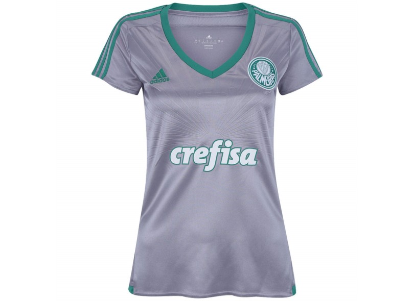 Camisa Torcedor Feminina Palmeiras III 2015 sem número Adidas