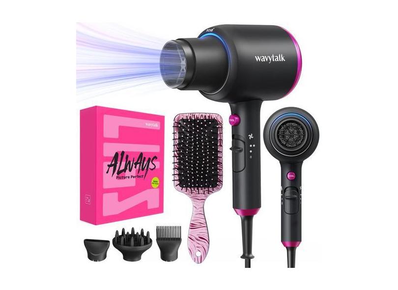 Secador de cabelo Wavytalk Professional Black Ionic 1875W para mulhere