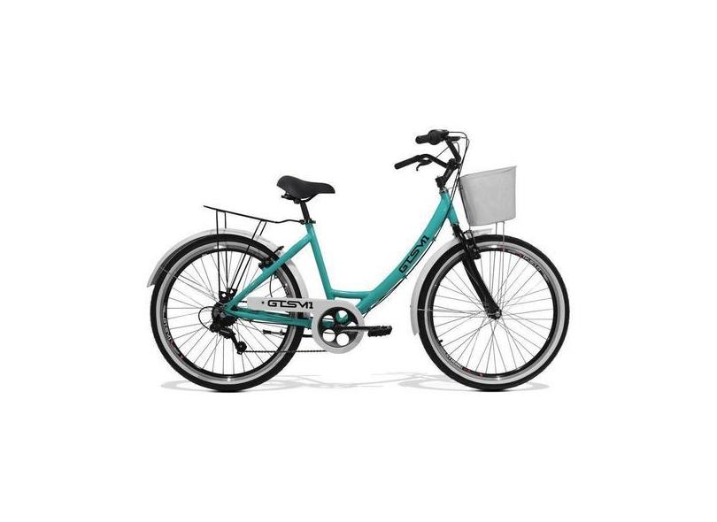 Bicicleta Feminina Gts Retrô Aro 26 Câmbio Gtsm1 Tsi 7 Marchas Freio V