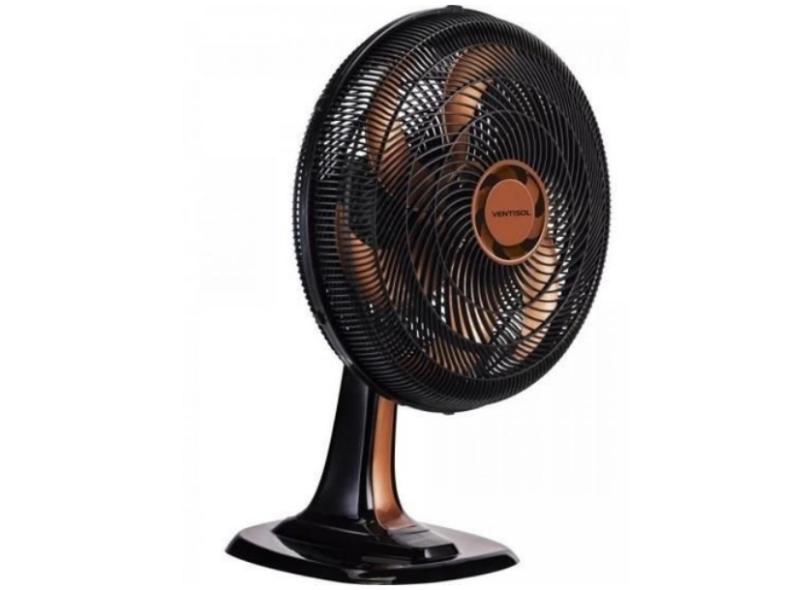Ventilador de Mesa Ventisol Turbo 6 40 cm 6 Pás 3 Velocidades