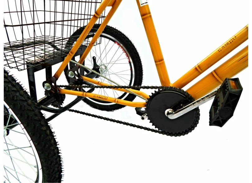Bicicleta Triciclo Valdo Bike 21 Marchas Aro 26 Bambu 26