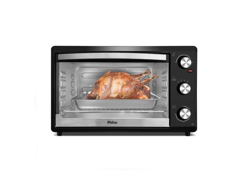 Forno Elétrico Philco Dupla Resistência 44 Litros Preto 220V