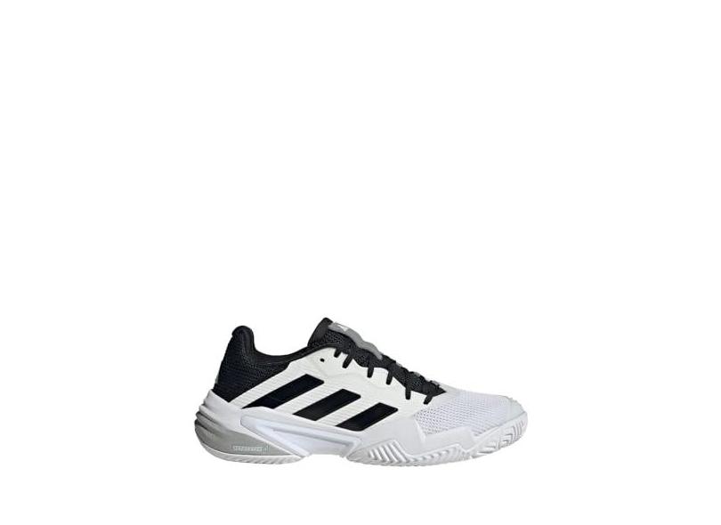 adidas Tênis masculino Barricade 13, Branco/Preto/Cinza, 8