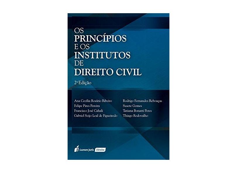 Os Princípios E Os Institutos De Direito Civil - 2ª Ed. 2018 - Figueiredo, Gabriel Seijo Leal De - 9788551906941