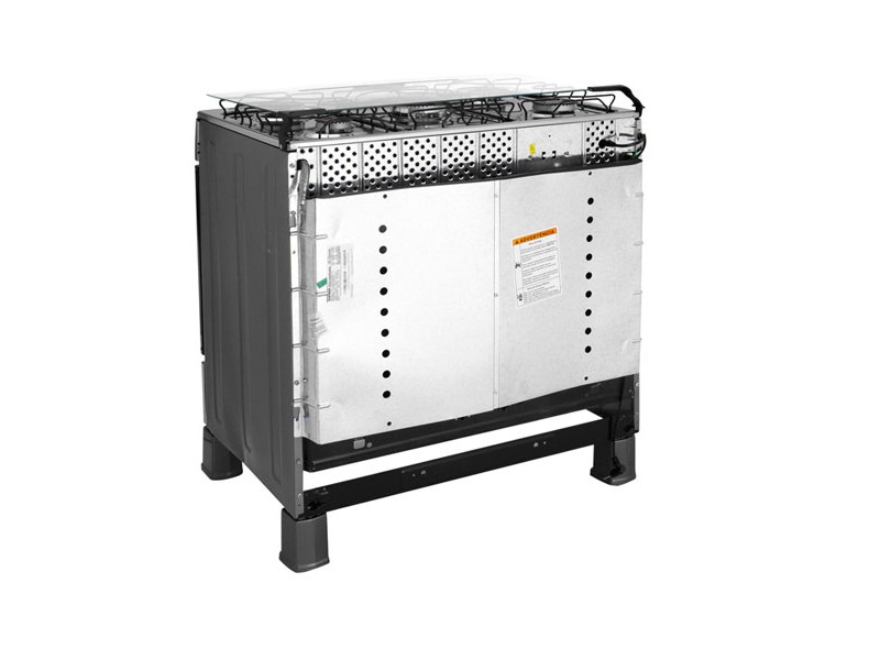 Fogão de Piso Consul Facilite Timer 5 Bocas Acendimento Automático Acabamento Inox CF676AR