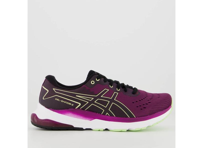 Tenis Asics Gel Shinobi 2 Feminino Roxo e Verde Feminino em Promocao e no Buscape