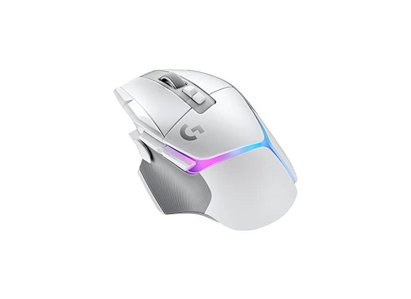 Mouse Gamer Sem Fio Logitech G502 X PLUS LIGHTSPEED com RGB LIGHTSYNC, Switches LIGHTFORCE, Sensor HERO 25K, 13 Botões Programáveis, Compatível com PC/ macOS/ Windows - Branco