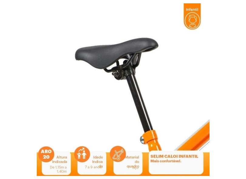 Bicicleta Mountain Bike Caloi Lazer Aro 20 V-Brake Snap