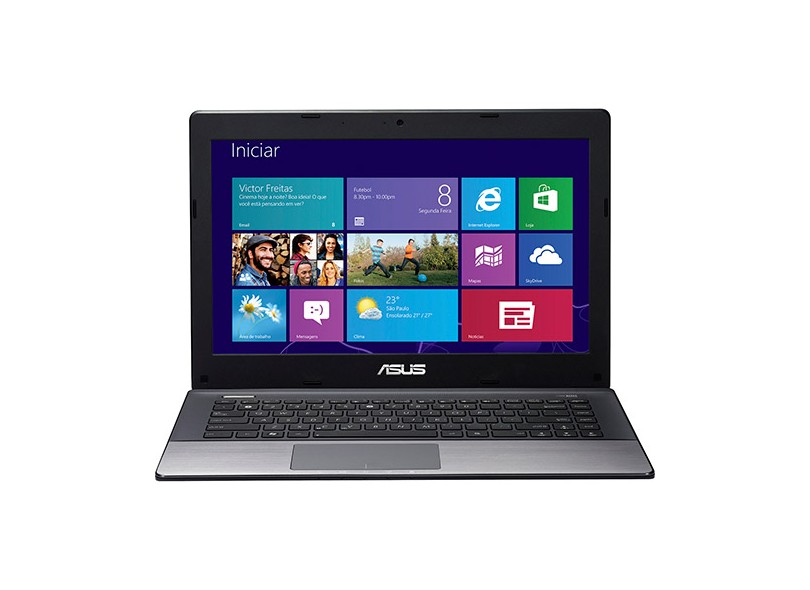 Notebook Asus Intel Core i7 3610QM 3ª Geração 8 GB 1 TB LED 14" GeForce GT 630M Windows 8 K45VM-VX106H