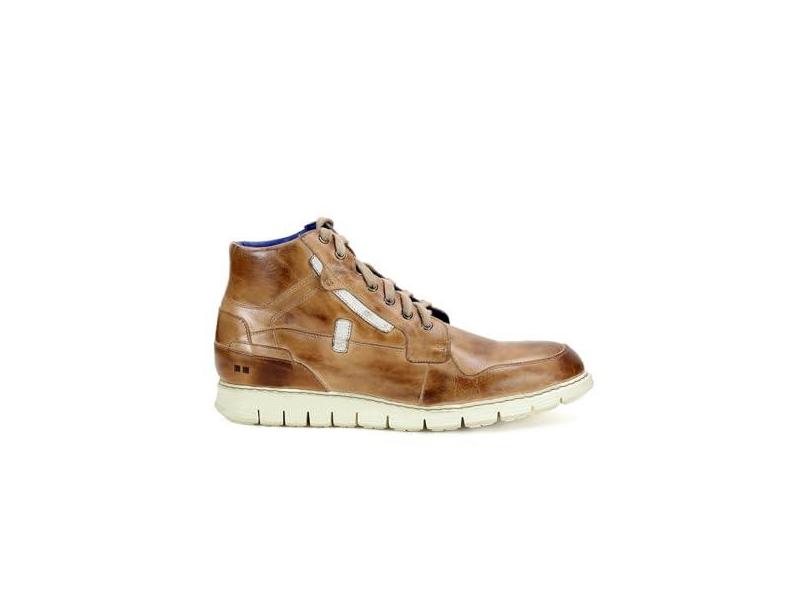 Bed|Stu Tênis masculino Galahad de cano alto com cadarço, Tan Rustic Nectar Lux, 42