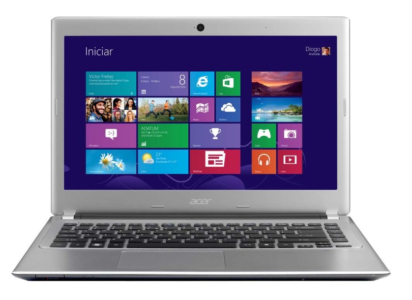 Notebook Acer Aspire V5 Intel Core i7 3537U 3ª Geração 6 GB de RAM HD 500 GB LED 14" Windows 8 V5-471-9_BR647