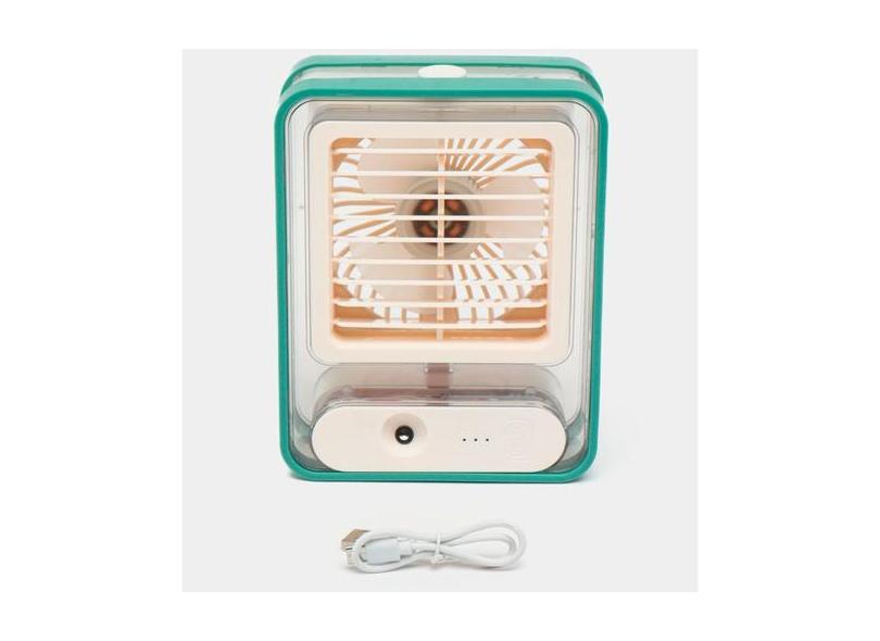 Mini Ventilador De Mesa Silencioso Umidificador Led Ar Fesco - RELET