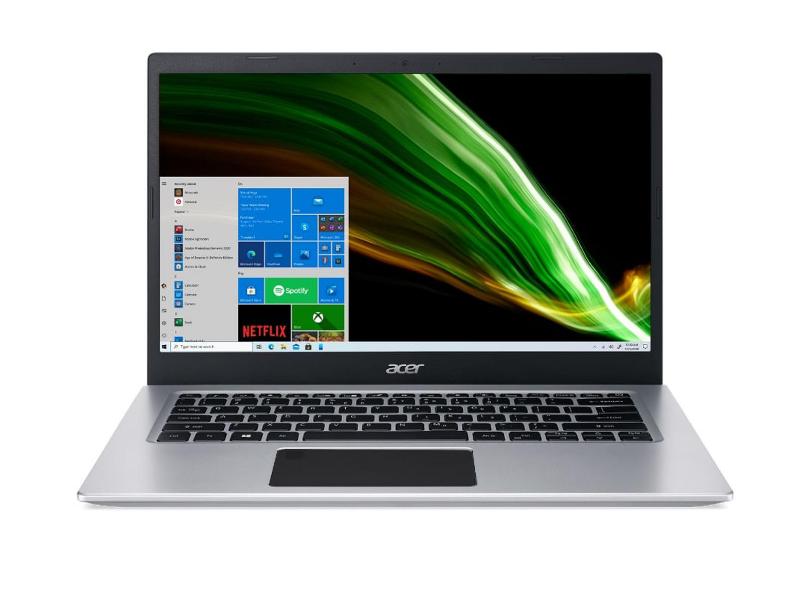 Notebook Acer Aspire 5 Intel Core i3 1005G1 10ª Geração 8GB de RAM SSD 256 GB 14" Windows 10 A514-53-39KH