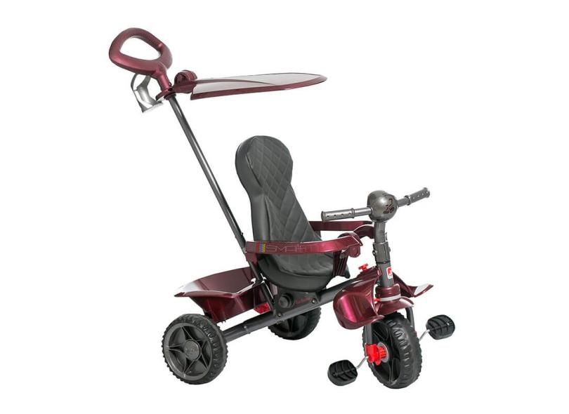 Triciclo Infantil Bandeirante Smart Comfort 3 em 1 Pedal e Passeio