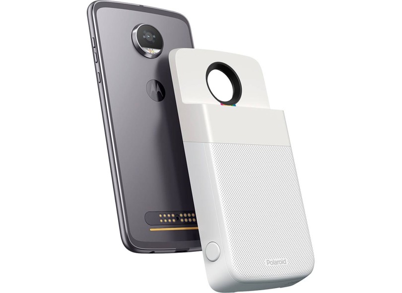 Smartphone Motorola Moto Z Z2 Play Polaroid Edition XT1710 64GB 12.0 MP 2 Chips Android 7.1 (Nougat) 3G 4G Wi-Fi