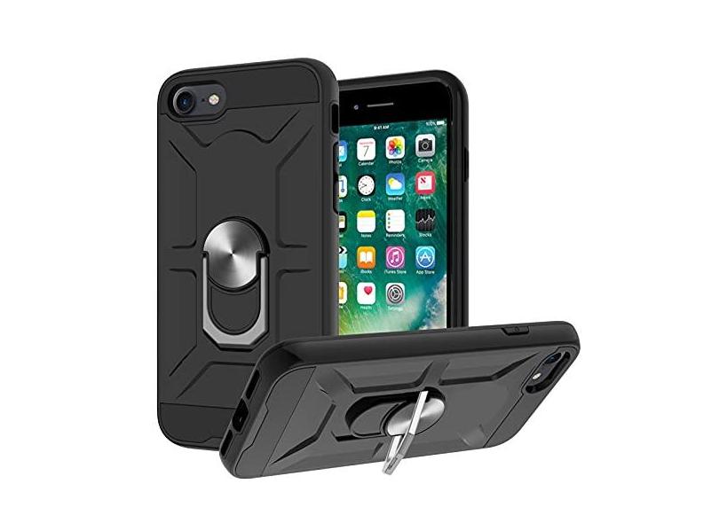 JZ Capa de celular com suporte de anel giratório de 360 graus para iPhone 8,2\