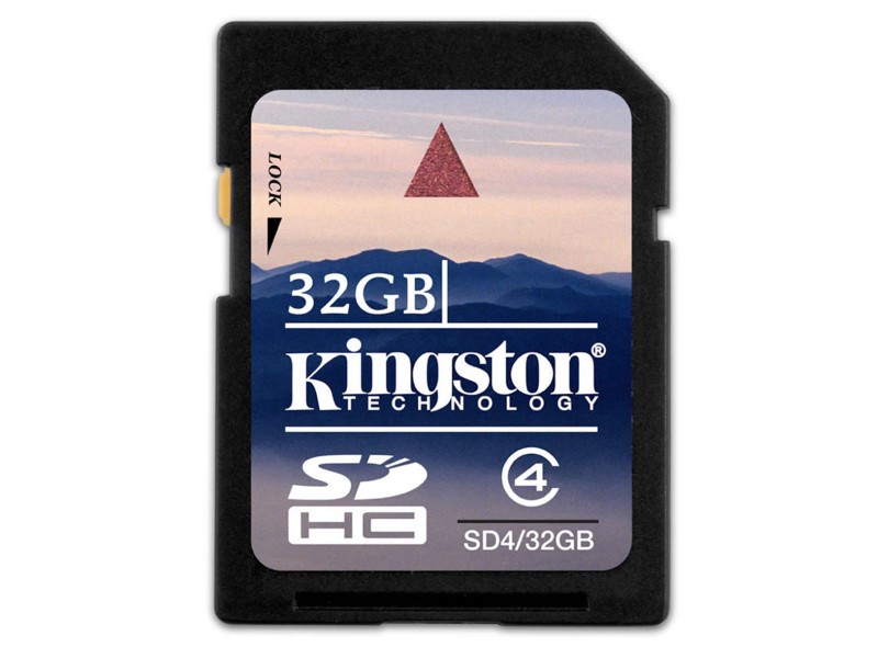 Cartão de Memória SDHC Kingston 32 GB SD4/32GB