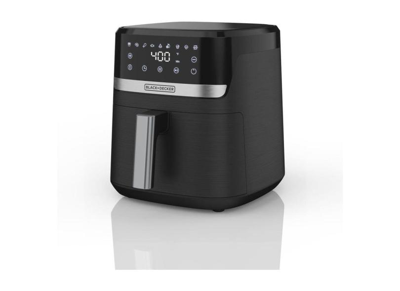 Air Fryer 3,5L com 9 Funções Predefinidas, Painel Digital, Desligamento Automático e Lembrete de Agitação, 110V 1300W, BLACK DECKER AFBD42, Preta