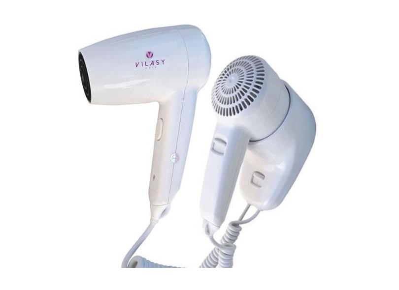 Secador De Cabelo 1600W Suporte Parede Hotel Motel Antifurto - Vilasy